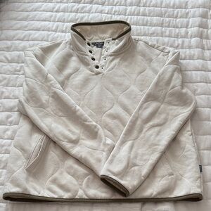Eddie Bauer Quilted Pullover with Button Collar